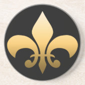 Gold Fleur de Lis Zandsteen Onderzetter (Voorkant)