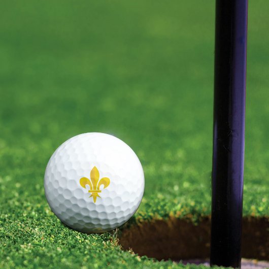 Gold Fleur de lys Golfballen