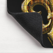 Gold Fleur Mousepad Muismat (Hoek)