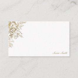 Gold Floral - Aangepast Advieskaart