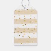 Gold Floral April Shower Hartelijk dank Label Cadeaulabel (Achterkant)