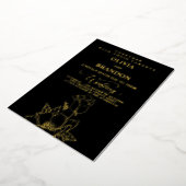 Gold Floral Elegant Wedding Invitation (Rotation)