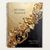 Gold Floral Embellishments Planner (Devant)
