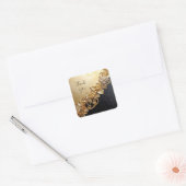 Gold Floral Embellishments Sticker (Envelop)