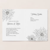 Gold Floral, faire-part de mariage, Carte Foil (Intérieur)