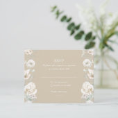 Gold Floral Garden Wedding RSVP (Debout devant)