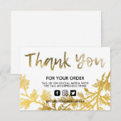 Gold Floral  Hartelijk dank voor de toevoeging van (Voorkant / Achterkant)