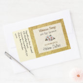 Gold Floral Ingredient Product Sticker | Label (Envelop)