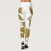 Gold Floral Leggings (Achterkant)