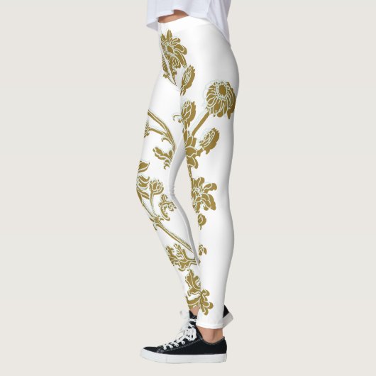 Gold Floral Leggings (Links)