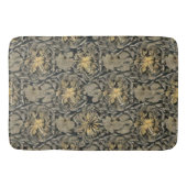 Gold Floral Pattern Bath Mat (Voorkant)