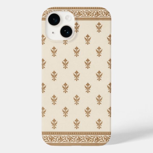 Gold Floral Pattern Case-Mate iPhone Case (Achterkant)