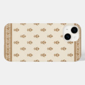 Gold Floral Pattern Case-Mate iPhone Case (Achterkant (horizontaal))