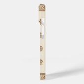 Gold Floral Pattern Case-Mate iPhone Case (Achterkant / Links)