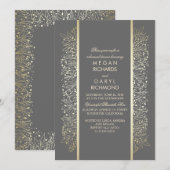 Gold Floral  repetitiediner Kaart (Voorkant / Achterkant)