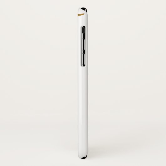 Gold Floral Stem Line Drawing iPhone / iPad case (Achterkant/links)