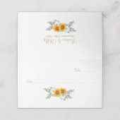 Gold Floral Wedding (Buitenkant ongevouwen)