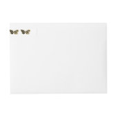 Gold Flower Butterfly met Black Orchid (Voorkant)