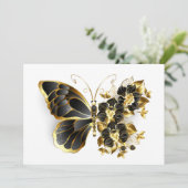Gold Flower Butterfly met Black Orchid Programma (Staand voorkant)