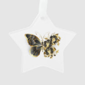 Gold flower Butterfly with Black Orchid (dos)