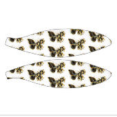 Gold Flower Butterfly with Black Orchid Basketbal (Panelen)