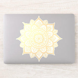 Gold Flower Mandala Sticker