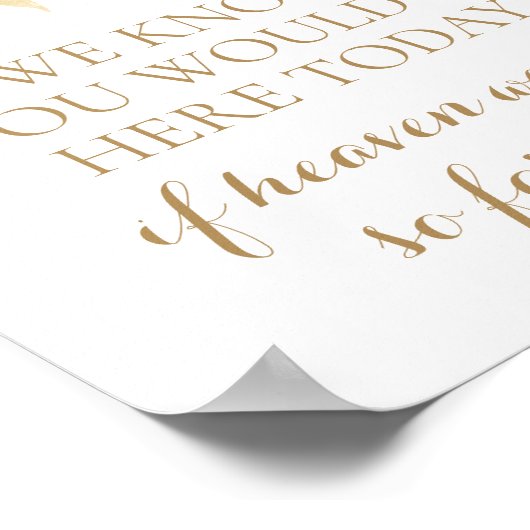 Gold Flower, we weten dat je hier vandaag bent Poster (Hoek)