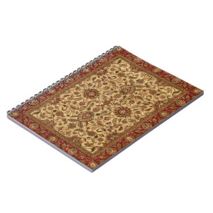 Gold Flowers Arabesque oriental tapastery Notitieboek