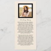 Gold Flowers Celebration of Life Programme Programma (Achterkant)