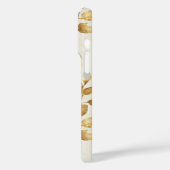 Gold Flowers Inspirational Happy Thoughts Case-Mate iPhone Case (Achterkant / Links)