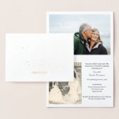 Gold Foil 50e anniversaire Mariage Invitation (Affichage)