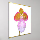 Gold Foil Accent Red Moon Orchid Print (Laagn)