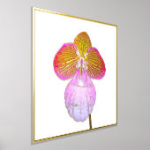 Gold Foil Accent Red Moon Orchid Print (Laagn)