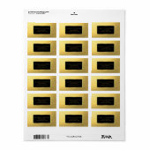 Gold Foil Adreslabel Etiket (Full Sheet)