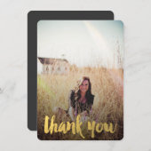 GOLD FOIL AFSTUDEREN FOTO DANK JE KAART (Voorkant / Achterkant)