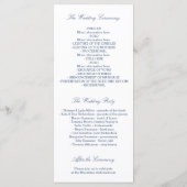 Gold Foil Ancre Marine Programmes de mariage nauti (Dos)