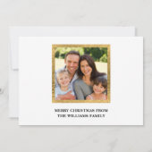 Gold Foil Angel Silhouette kerstflat Kaart (Achterkant)