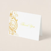 Gold Foil Anniversaire Merci Carte de note de reme (Devant)