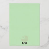 Gold Foil Baby à bord Douche Invitation Invitation (Verso)