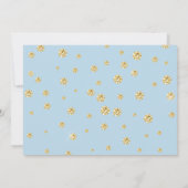 Gold Foil Ballons garçons Baby shower Invitation (Dos)