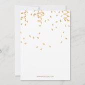 Gold Foil Balloon Sweet 16 Anniversaire Invitation (Dos)