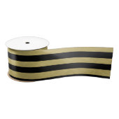 Gold Foil Black Stripes Pattern Lint (Spoel)