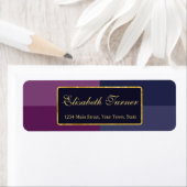Gold Foil Bold Lavender Palette Wedding Custom Etiket (Insitu)