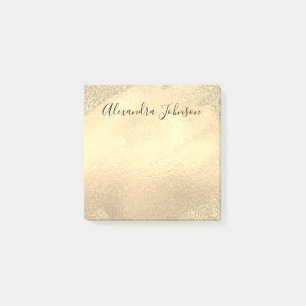 Gold Foil Brush Stroke Post-it® Notes
