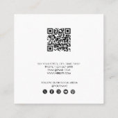 Gold Foil Business raadpleegt een Kaart voor een v Vierkante Visitekaartje (Achterkant)