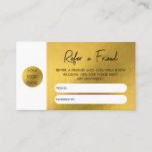 Gold Foil Business raadpleegt een Kaart voor een v Visitekaartje (Voorkant)