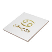 Gold Foil Cancer-symbool Tegeltje (Zijkant)