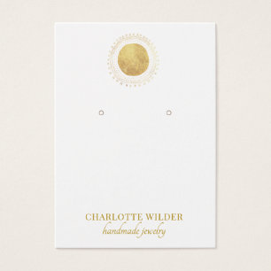 Gold Foil Cirkel Verdien DisplayCard Visitekaartje