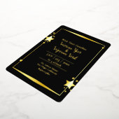 Gold Foil Classic Vector Invitation Card (Rotation)