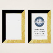 Gold Foil Colour Block die DisplayCard verdient Visitekaartje (Voorkant /achterkant)